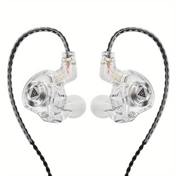 14c757dd-6878-4871-b20b-6dd3b25f0cf3.jpg QKZ ENZO PRO 3.5mm Detachable Dynamic Resin In-Ear Monitor Earphones with L-Shaped Plug