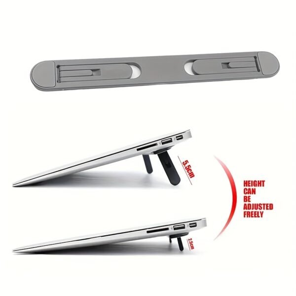 3f082970-f9db-4e09-8e46-38d279a59dcb.jpg Adjustable Foldable Laptop Stand Portable Ergonomic Notebook Holder