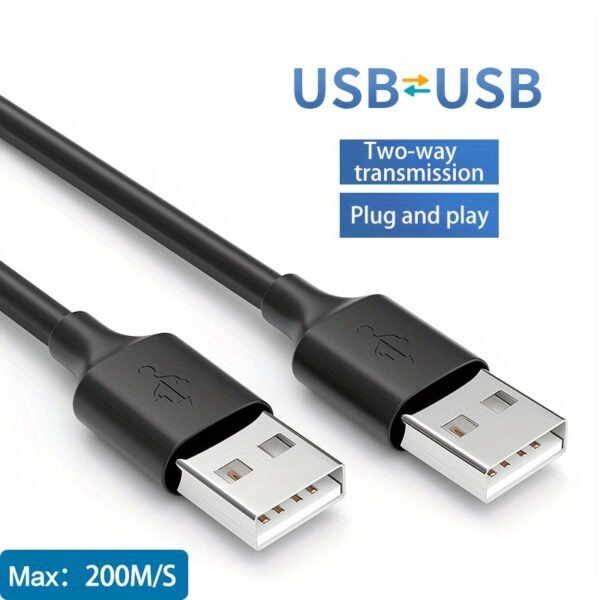 451c51b8c3d761da5d6417bcd206d3b7.jpg USB to USB A 2.0 Male to Male Cable Double End USB Cord for Hard Drive DVD Player Laptop