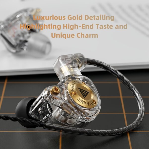 53bc4d48-6316-4802-ab29-823f8f59e850.jpg QKZ ENZO PRO 3.5mm Detachable Dynamic Resin In-Ear Monitor Earphones with L-Shaped Plug