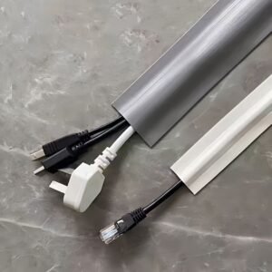 710d5545-6bd8-4b1f-a54f-a618781fe82b.jpg 3M Self-Adhesive Floor Cable Management Channel Pressure Resistant Wire Cover Trough
