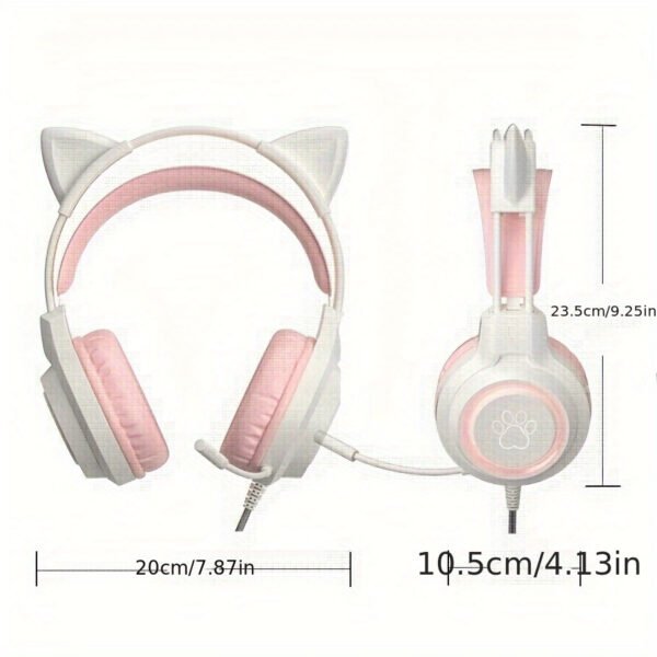 7e4ac5da-3b97-11ef-b768-0a580a6610a4.jpg SY-G35 Cute Cat Ear Gaming Headset Wired Over-Ear Headphones with Microphone