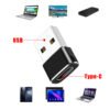 USB to USB-C Adapter – Type-C Female to USB Male Converter for Car Chargers, Hard Drives, Phones & Tablets