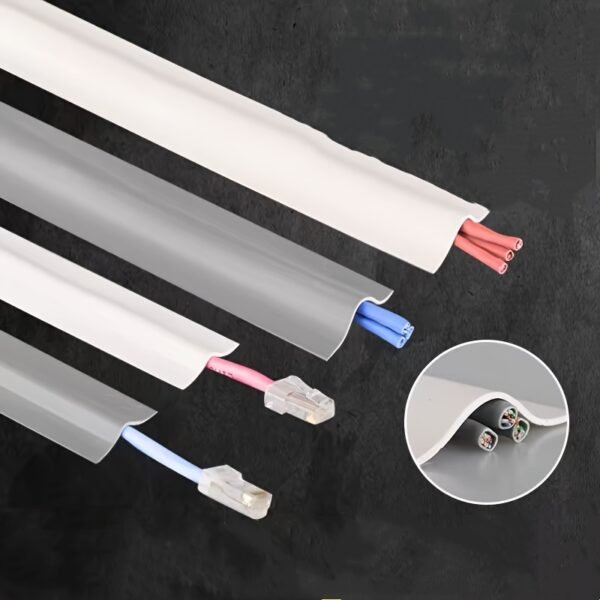 3M Self-Adhesive Floor Cable Management Channel Pressure Resistant Wire Cover Trough